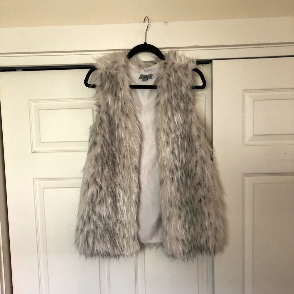 Faux fur vest